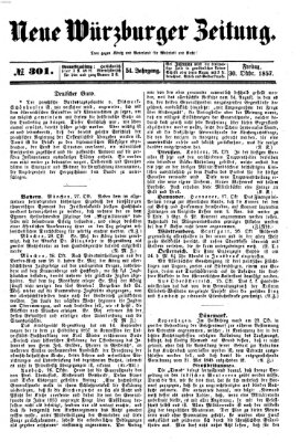 Neue Würzburger Zeitung Freitag 30. Oktober 1857