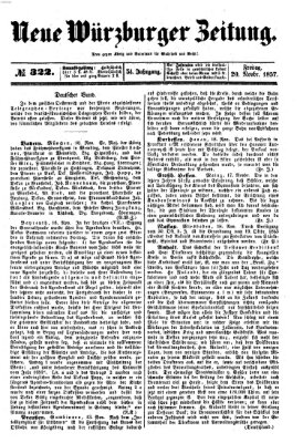 Neue Würzburger Zeitung Freitag 20. November 1857