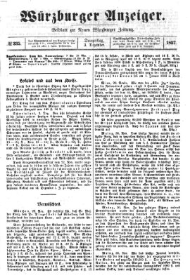 Würzburger Anzeiger (Neue Würzburger Zeitung) Donnerstag 3. Dezember 1857
