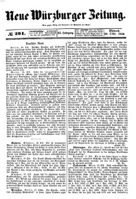 Neue Würzburger Zeitung Mittwoch 20. Oktober 1858