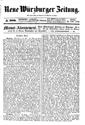 Neue Würzburger Zeitung Freitag 29. Oktober 1858