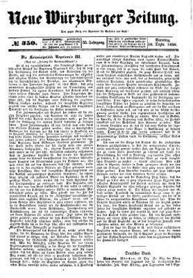 Neue Würzburger Zeitung Samstag 18. Dezember 1858
