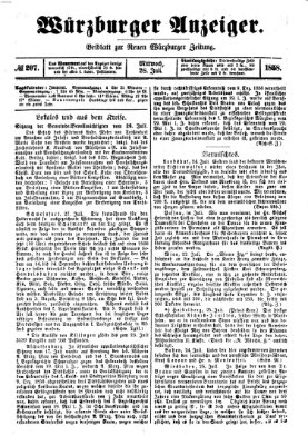 Würzburger Anzeiger (Neue Würzburger Zeitung) Mittwoch 28. Juli 1858