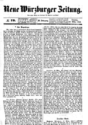 Neue Würzburger Zeitung Sonntag 20. März 1859
