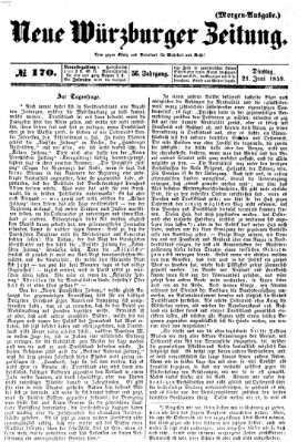 Neue Würzburger Zeitung Dienstag 21. Juni 1859