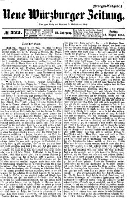 Neue Würzburger Zeitung Freitag 12. August 1859