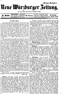 Neue Würzburger Zeitung Donnerstag 18. August 1859