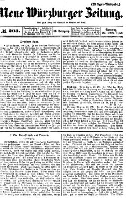 Neue Würzburger Zeitung Samstag 22. Oktober 1859