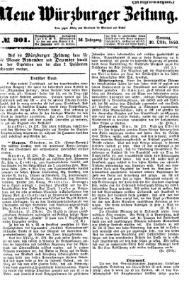 Neue Würzburger Zeitung Sonntag 30. Oktober 1859