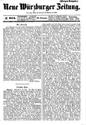 Neue Würzburger Zeitung Donnerstag 22. Dezember 1859