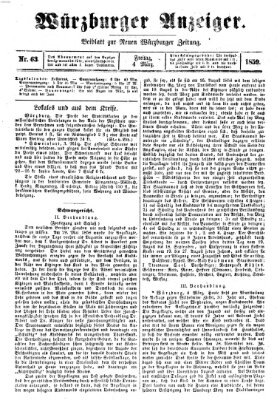 Würzburger Anzeiger (Neue Würzburger Zeitung) Freitag 4. März 1859