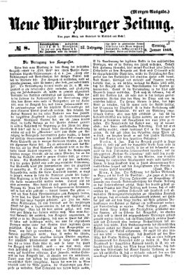 Neue Würzburger Zeitung Sonntag 8. Januar 1860