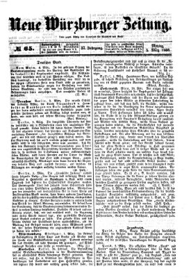 Neue Würzburger Zeitung Montag 5. März 1860