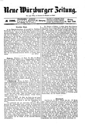 Neue Würzburger Zeitung Montag 16. April 1860