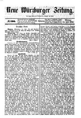 Neue Würzburger Zeitung Montag 16. Juli 1860