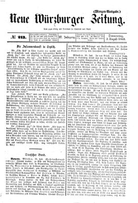 Neue Würzburger Zeitung Donnerstag 2. August 1860