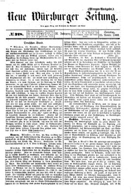 Neue Würzburger Zeitung Sonntag 25. November 1860