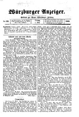 Würzburger Anzeiger (Neue Würzburger Zeitung) Dienstag 1. Mai 1860