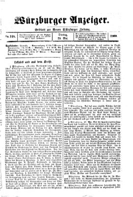 Würzburger Anzeiger (Neue Würzburger Zeitung) Dienstag 29. Mai 1860