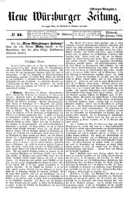 Neue Würzburger Zeitung Mittwoch 20. Februar 1861
