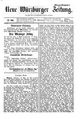 Neue Würzburger Zeitung Freitag 22. März 1861