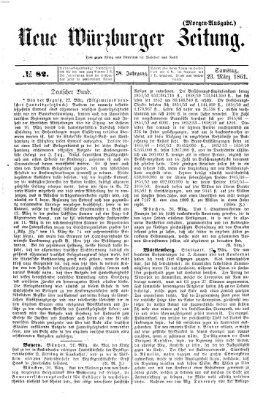 Neue Würzburger Zeitung Samstag 23. März 1861