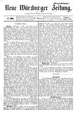 Neue Würzburger Zeitung Dienstag 9. April 1861