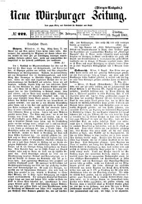 Neue Würzburger Zeitung Dienstag 13. August 1861