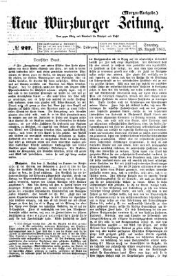 Neue Würzburger Zeitung Sonntag 18. August 1861