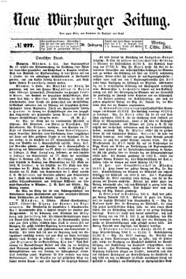Neue Würzburger Zeitung Montag 7. Oktober 1861