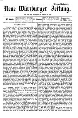 Neue Würzburger Zeitung Donnerstag 10. Oktober 1861