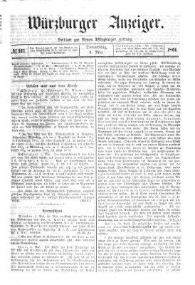 Würzburger Anzeiger (Neue Würzburger Zeitung) Donnerstag 2. Mai 1861