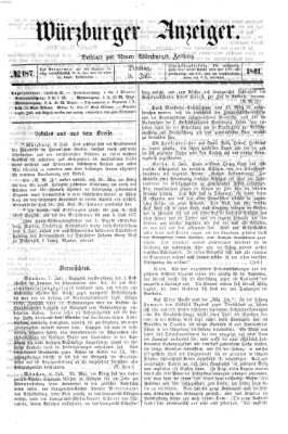 Würzburger Anzeiger (Neue Würzburger Zeitung) Dienstag 9. Juli 1861