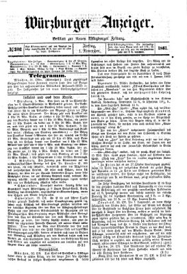 Würzburger Anzeiger (Neue Würzburger Zeitung) Freitag 1. November 1861