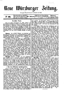 Neue Würzburger Zeitung Mittwoch 12. Februar 1862