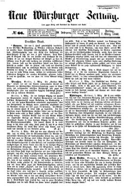 Neue Würzburger Zeitung Freitag 7. März 1862