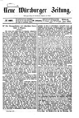Neue Würzburger Zeitung Mittwoch 18. Juni 1862