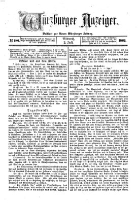 Würzburger Anzeiger (Neue Würzburger Zeitung) Mittwoch 2. Juli 1862