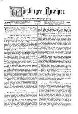 Würzburger Anzeiger (Neue Würzburger Zeitung) Samstag 5. Juli 1862