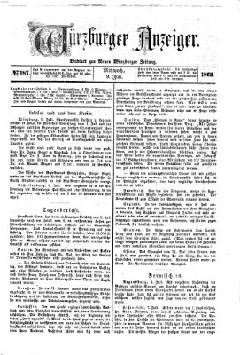 Würzburger Anzeiger (Neue Würzburger Zeitung) Mittwoch 9. Juli 1862