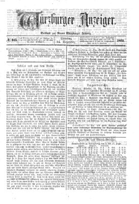 Würzburger Anzeiger (Neue Würzburger Zeitung) Sonntag 14. Dezember 1862
