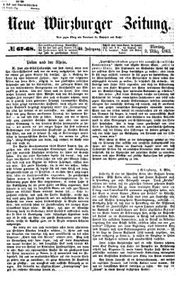 Neue Würzburger Zeitung Montag 9. März 1863