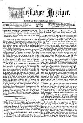 Würzburger Anzeiger (Neue Würzburger Zeitung) Sonntag 17. Mai 1863