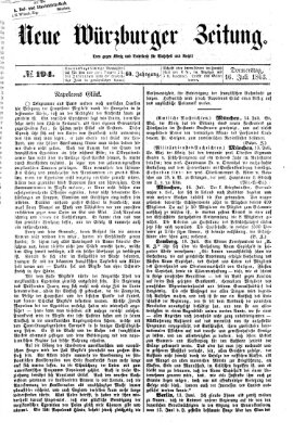 Neue Würzburger Zeitung Donnerstag 16. Juli 1863