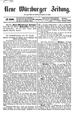 Neue Würzburger Zeitung Freitag 21. August 1863