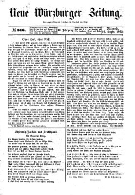 Neue Würzburger Zeitung Mittwoch 16. Dezember 1863