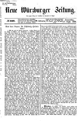 Neue Würzburger Zeitung Donnerstag 17. Dezember 1863