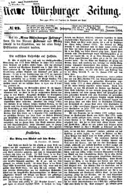 Neue Würzburger Zeitung Samstag 23. Januar 1864