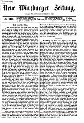 Neue Würzburger Zeitung Freitag 22. April 1864