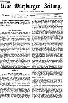 Neue Würzburger Zeitung Mittwoch 25. Mai 1864